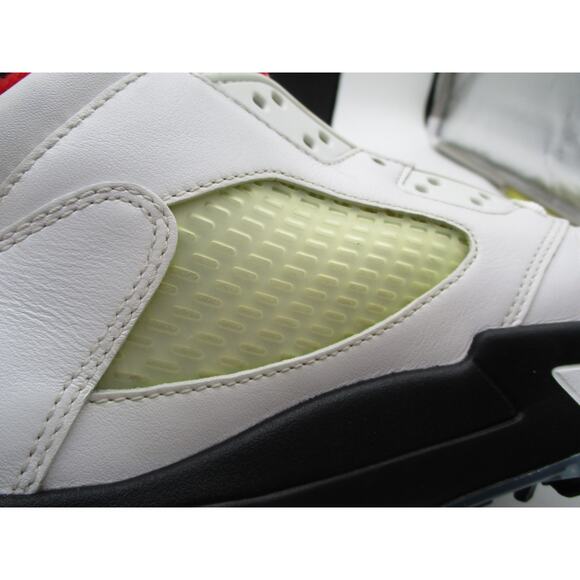 SAMPLE Nike Air Jordan 5 Low Golf Cleats Retro Fire Red Men Sz 9 CU4523-100 1A7 - Picture 7 of 16